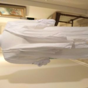 Italian linen duster, one size, white by Chocolate Vintage